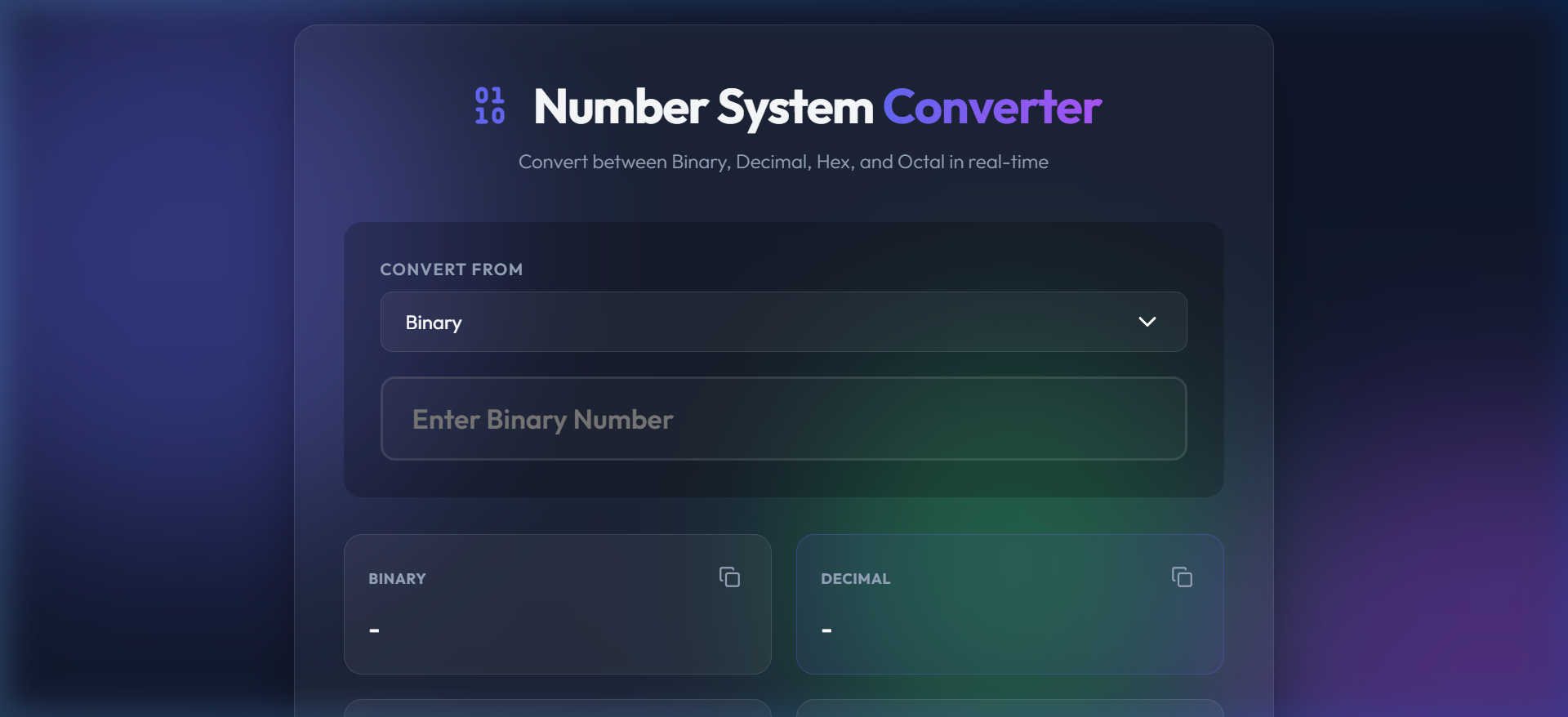 Number Base Converter